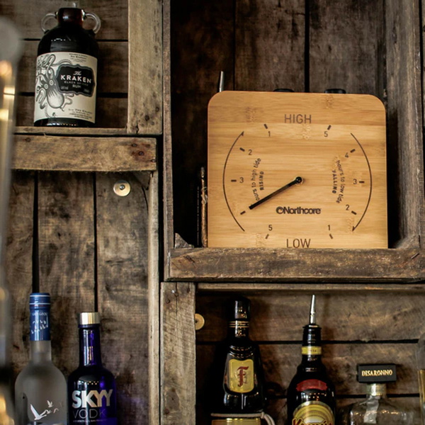 2026 Northcore Wall Mounted Bamboo Tide Clock NOCO88B